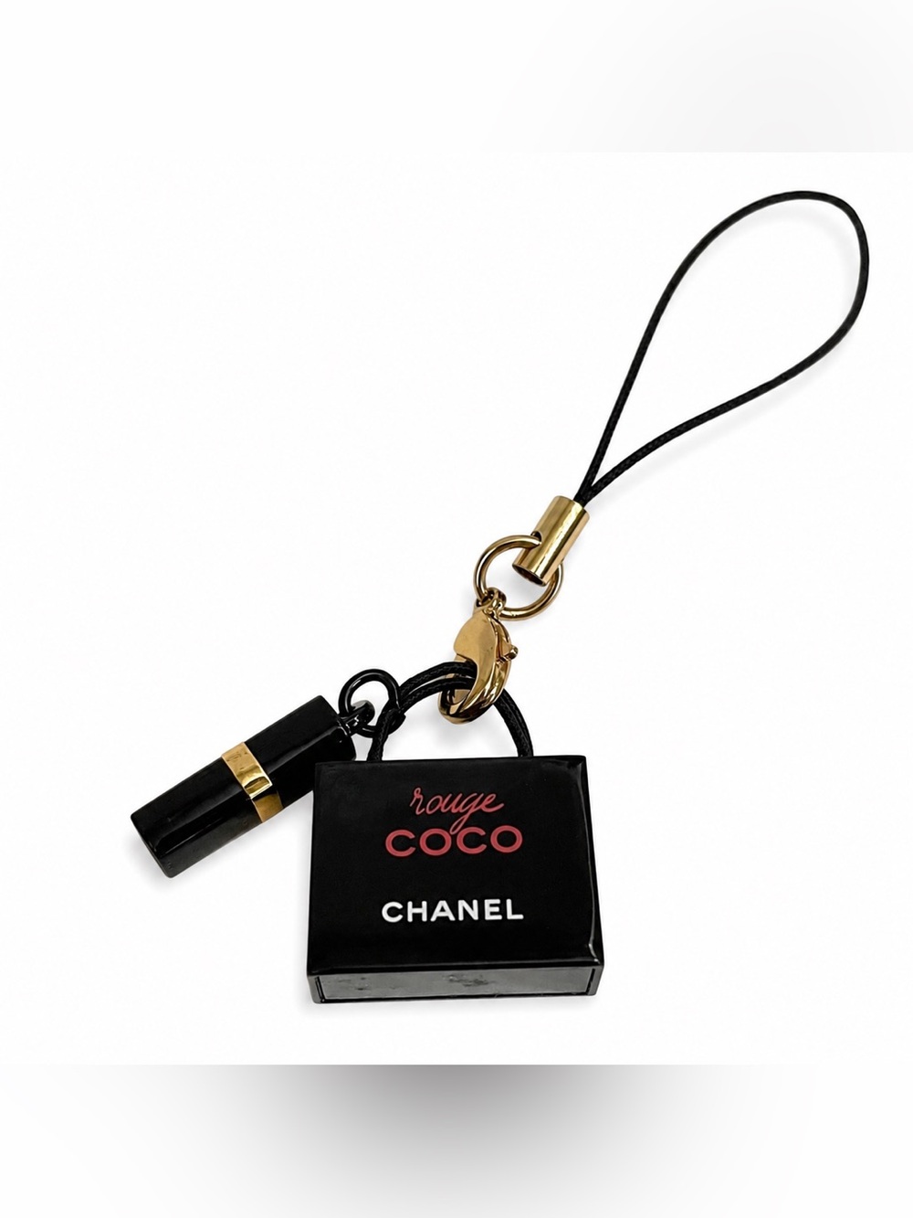 CHANEL Rouge Coco Lipstick Phone Charm Keychain VIP Beauty Novelty Rare